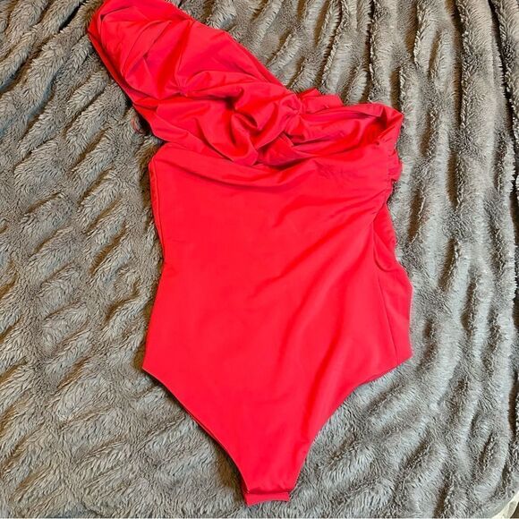 MAXIMILIAN DAVIS Disco Drape Bodysuit UK size 6 - Picture 8 of 9